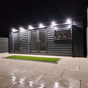 Outside LED lights on Garden room by Garden Haven Rooms in Firhouse, South County Dublin