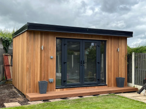 Timer hardwood finish on Garden Room in Newcastle, South County Dublin